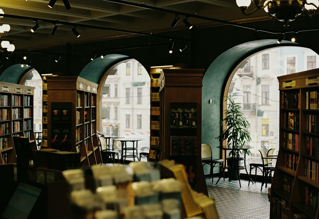 antique bookstore interior
