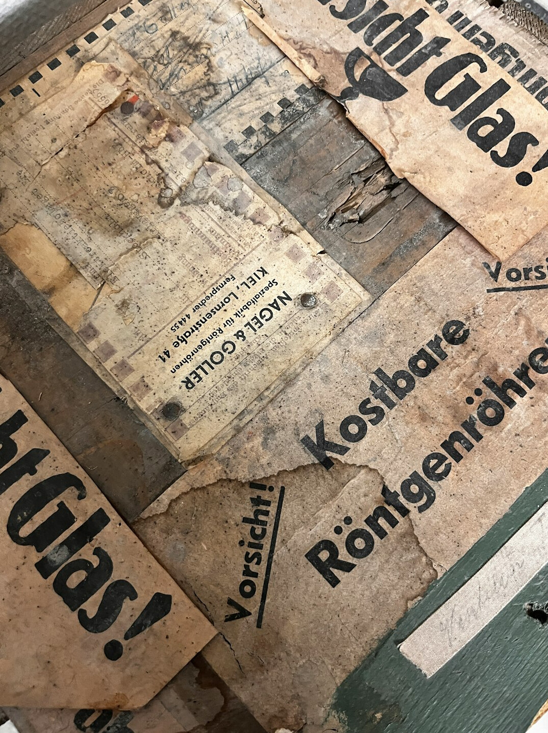 antique german book cover